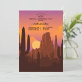 Woestijn Landschap Kaart (Staand voorkant)