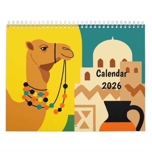 Woestijn landschap kalender (Hoes)