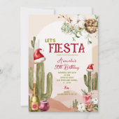 Woestijn Let's Fiesta Cactus Kerstmis 50e verjaard Kaart (Voorkant)