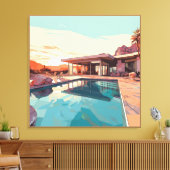 WOESTIJN LEVEN #3 CANVAS AFDRUK (Insitu (Woonkamer))