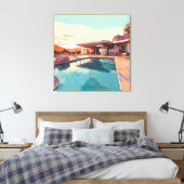 WOESTIJN LEVEN #3 CANVAS AFDRUK (Insitu (Slaapkamer))