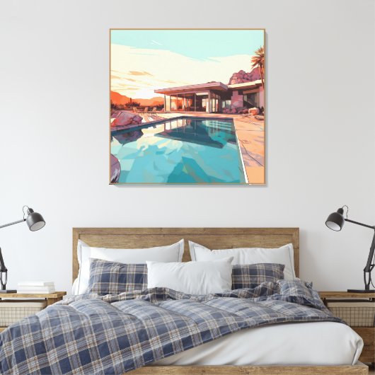 WOESTIJN LEVEN #3 CANVAS AFDRUK (Insitu (Slaapkamer))