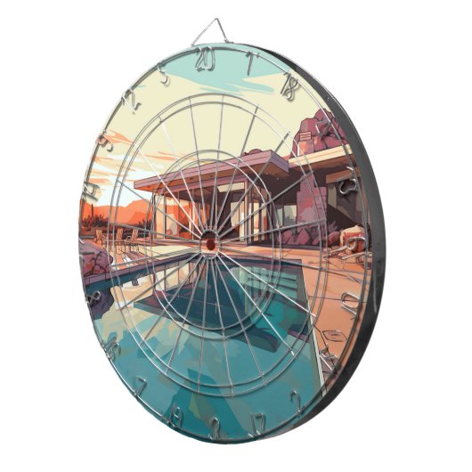 WOESTIJN LEVEN #3 DARTBORD (Voorkant Rechts)