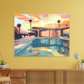 WOESTIJN LEVEN ONTWERP #1 CANVAS AFDRUK (Insitu (Woonkamer))