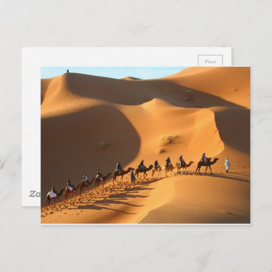woestijn-marokko-sahara briefkaart (Voorkant / Achterkant)