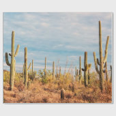 Woestijn met Saguaro cacti Cadeaupapier (Vlak)