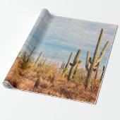 Woestijn met Saguaro cacti Cadeaupapier (Uitgerold)