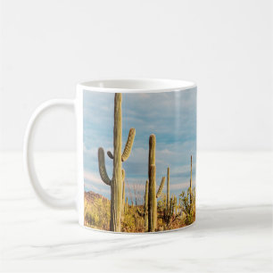 Woestijn met Saguaro cacti Koffiemok