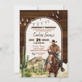 Woestijn Mexicaanse Spaanse cowboy verjaardag Kaart (Voorkant)