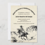 Woestijn Mexicaanse Spaanse cowboy verjaardagsfees Kaart (Voorkant)