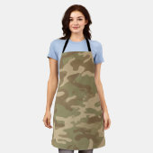 Woestijn Militaire Camouflagepatroon Schort (Gedragen)