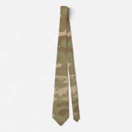 Woestijn Militaire Camouflagepatroon Stropdas