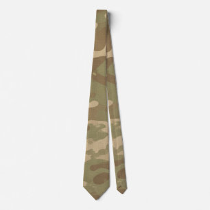 Woestijn Militaire Camouflagepatroon Stropdas