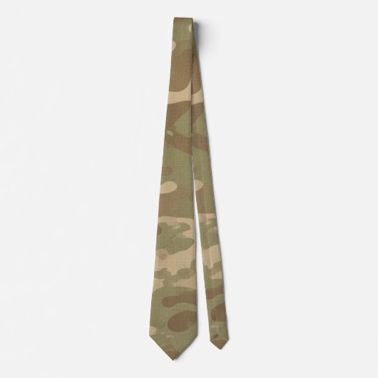 Woestijn Militaire Camouflagepatroon Stropdas (Voorkant)