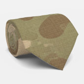 Woestijn Militaire Camouflagepatroon Stropdas (Opgerold)
