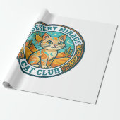 Woestijn Mirage Kat Kat Moeder Cadeau Idee - Woest Cadeaupapier (Uitgerold)