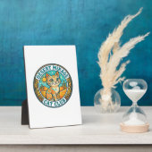 Woestijn Mirage Kat Kat Moeder Cadeau Idee - Woest Fotoplaat (Zijkant)