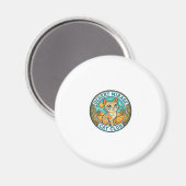 Woestijn Mirage Kat Kat Moeder Cadeau Idee - Woest Magneet (Voorkant / Achterkant)