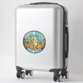 Woestijn Mirage Kat Kat Moeder Cadeau Idee - Woest Sticker (Koffer)