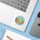Woestijn Mirage Kat Kat Moeder Cadeau Idee - Woest Sticker (Laptop met iPhone)