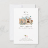 Woestijn Missie Trouwfoto Save the Date (Voorkant)