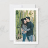 Woestijn Missie Trouwfoto Save the Date (Achterkant)