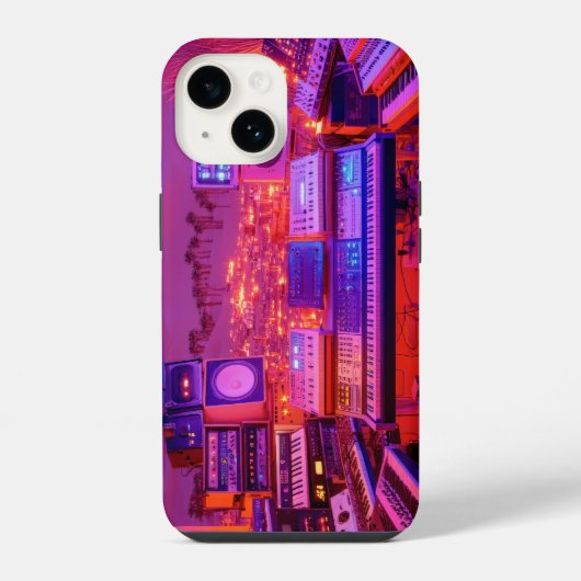 Woestijn Muziekstudio iPhone Hoesje (Achterkant)