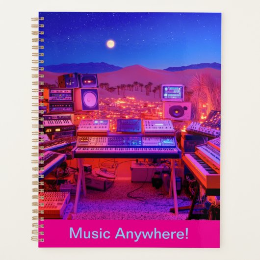 Woestijn Muziekstudio Planner (Voorkant)