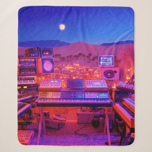 Woestijn Muziekstudio Sherpa Deken (Voorkant)