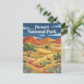 Woestijn Nationaal Park India Briefkaart (Staand voorkant)