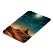 Woestijn Night Fantasy Landscape Sci-Fi Magneet (Linkerzijde)
