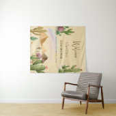 Woestijn Oh Cactus Jongen Boho Boog Baby Shower Wandkleed (In Situ (horizontaal))