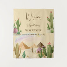 Woestijn Oh Cactus Jongen Boho Boog Baby Shower