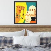Woestijn ontwerp canvas afdruk (Insitu (Slaapkamer))