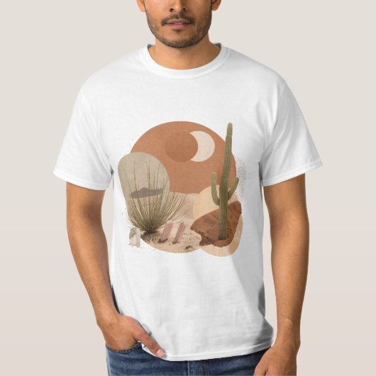 Woestijn Oracle : Zuidwesters minimalisme T-shirt (Voorkant)