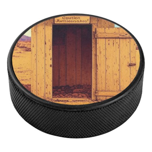 Woestijn Outhouse hockey puck (3/4)