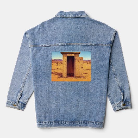 Woestijn Outhouse vrouwen denim jas Denim Jacket (Achterkant)