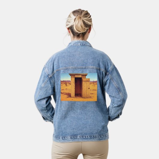 Woestijn Outhouse vrouwen denim jas Jacket (Model)