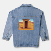 Woestijn Outhouse vrouwen denim jas Jacket (Achterkant)