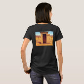 Woestijn Outhouse vrouwen zwart T-shirt terug (Achterkant volledig)