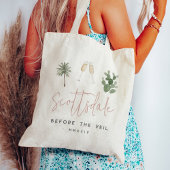 Woestijn Palm & Cactus Bachelorette Feestje Tote Bag