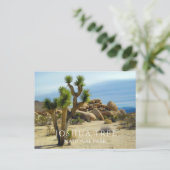 Woestijn Planten, Reuzenrotsblokken, Joshua Tree N Briefkaart (Staand voorkant)