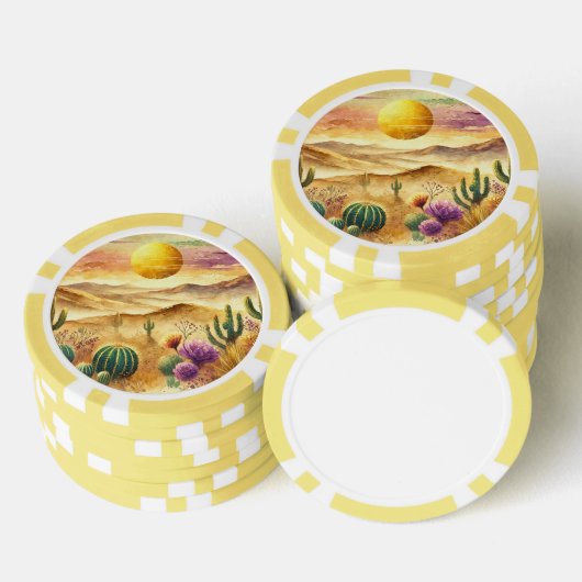woestijn poker chips (Opstapeling)
