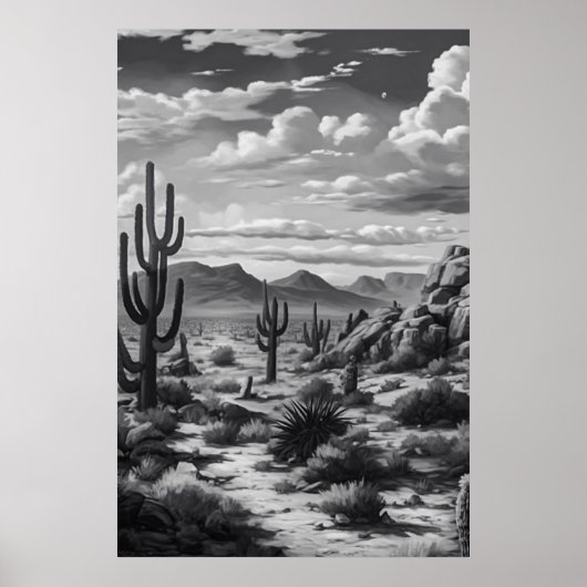 woestijn poster (Voorkant)