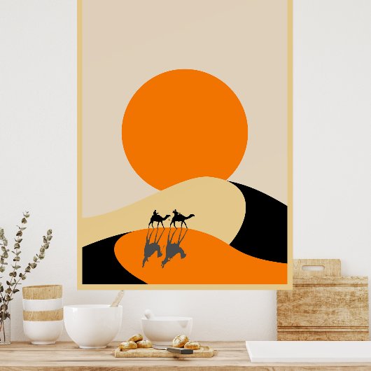 woestijn poster (Keuken)