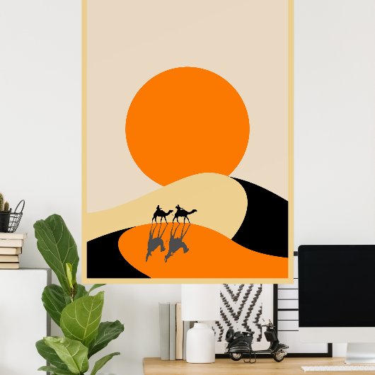 woestijn poster (Thuiskantoor)
