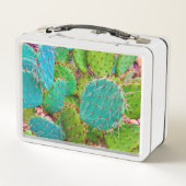 Woestijn Prickly Pear Cactus Green Garden (Achterkant)