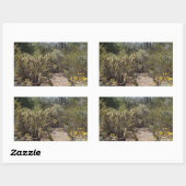 woestijn rechthoekige sticker (Vel)