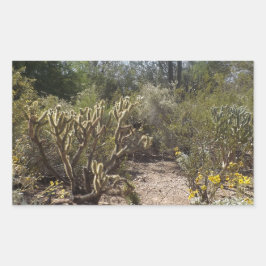 woestijn rechthoekige sticker