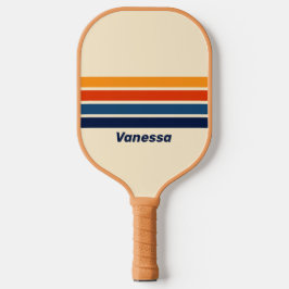 Woestijn Retro Regenboog Overdwars Gestreept met N Pickleball Paddle